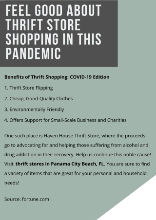 Feel Good About Thrift Store Shopping in This Pandemic