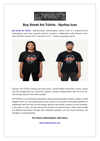 Buy Street Art Tshirts - Nychos Icon