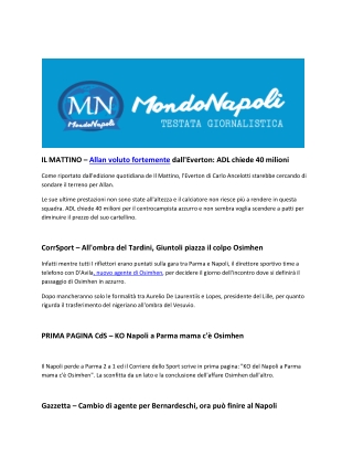 Calciomercato Napoli