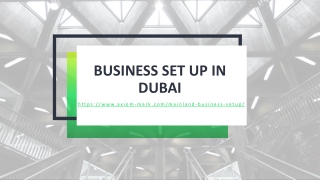 Business set up in Dubai