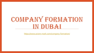 Company Formation in Dubai