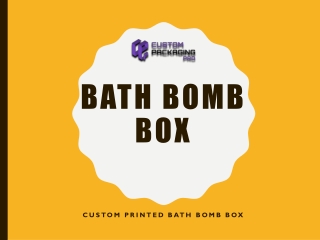 Bath Bomb Boxes