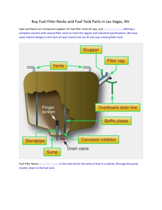 Buy Fuel Filler Necks and Fuel Tank Parts in Las Vegas, NV