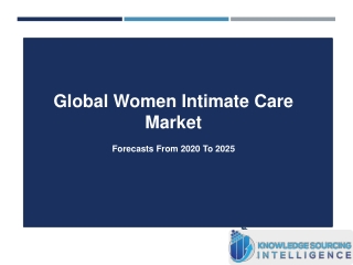 Global Women Intimate Care Market By Knowledge Sourcing Intelligence
