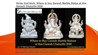 Where to Buy Ganesh Marble Statue at this Ganesh Chaturthi-Hindu God Idols