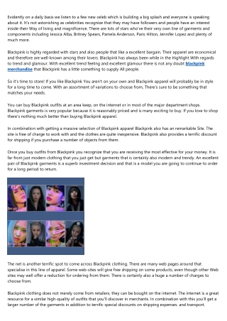 What Sports Can Teach Us About blackpink merch