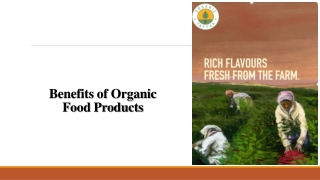 Benefits of Organic Food Products