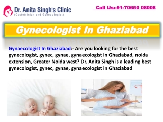 Gynecologist In Ghaziabad