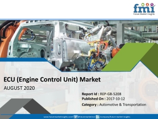 ECU (Engine Control Unit) Market in Good Shape in 2019; COVID-19 to Affect Future Growth Trajectory