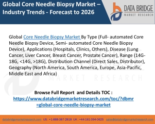 Core needle biopsy market