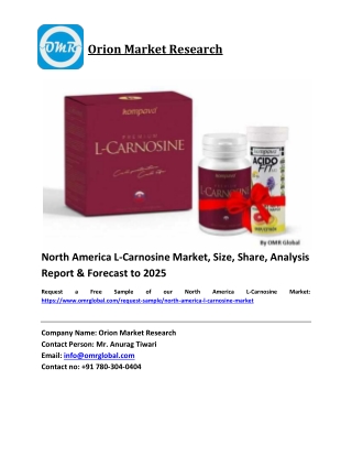 North America L-Carnosine Market Size, Industry Trends, Share and Forecast 2020-2026