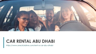 CAR RENTAL ABU DHABI