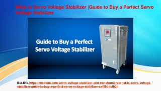 Guide to buy a perfect servo voltage stabilizer