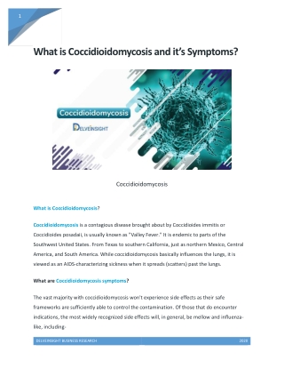 what is Coccidioidomycosis