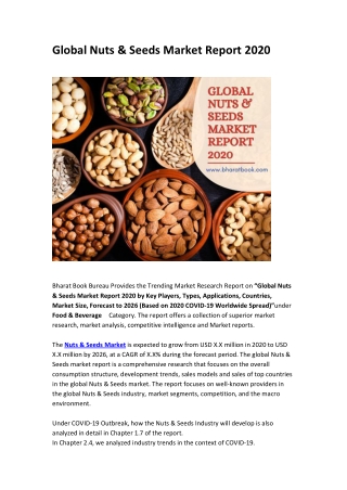 Global Nuts & Seeds Market Report 2020