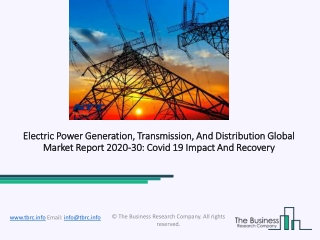 Electric Power Generation, Transmission, And Distribution Market Analysis and 2023 Forecast