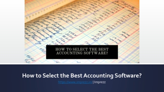 How to Select the Best Accounting Software?