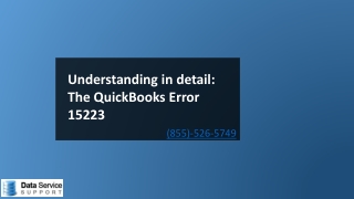 QuickBooks Error 15223! Fix with simple steps