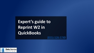 Expert Assistance for Reprint w2 in QuickBooks with ease