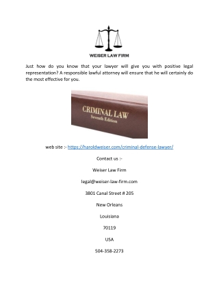 New Orleans | Criminal Defense Lawyer