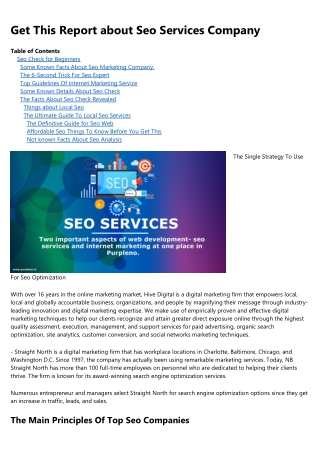 The 10-Minute Rule for Seo Services