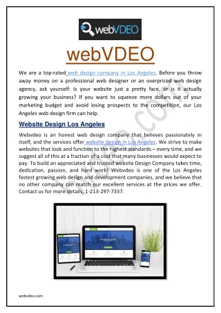 Website Design Los Angeles