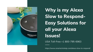 Alexa Slow to Respond 1-8007956963 Alexa Does Not Respond -Fix Now