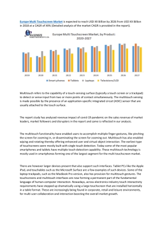 Europe Multi Touchscreen Market