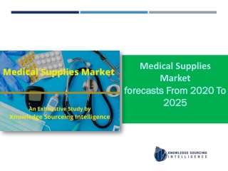 Medical Supplies Market  to grow at a CAGR of  5.04% (2020 -2025)