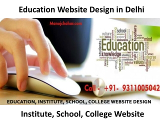 Best Education Website Design in Delhi | Institute, School, College Website