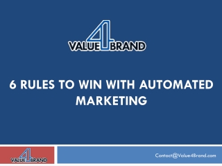 6 Rules to win with Automated Marketing