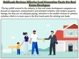 BoldLeads Reviews: Effective Lead Generation Tactic For Real Estate Developers