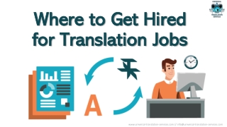 Tips where to get hired for translation jobs