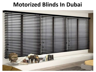 Motorized Blinds Dubai