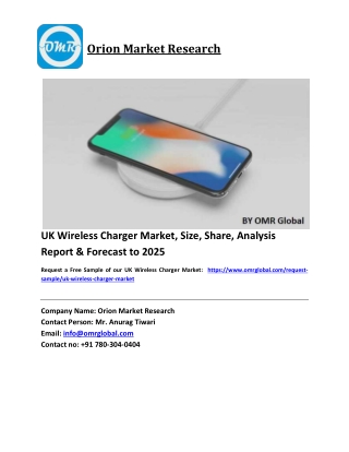 UK Wireless Charger Market Size, Industry Trends, Share and Forecast 2019-2025