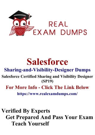 Latest Salesforce Sharing-and-Visibility-Designer Dumps  Latest Sharing-and-Visibility-Designer Exam Questions| Realexam