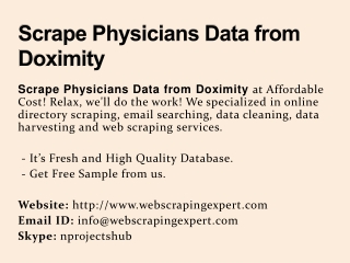 Scrape Physicians Data from Doximity