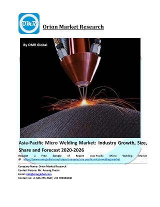 Asia-Pacific Micro Welding Market Size, Share, Trends & Forecast 2020-2026