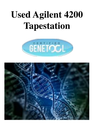 Used Agilent 4200 Tapestation