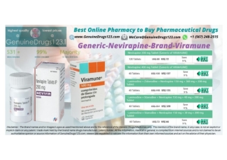 Nevirapine Viramune 200mg & 400 mg Tablets Online | #GenuineDrugs123