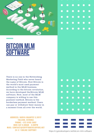 Bitcoin MLM Software | Crypto Developers