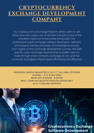 Cryptocurrency Exchange Development Company | Crypto Developers