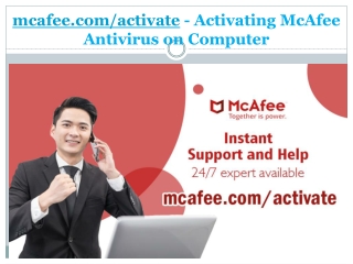 mcafee.com/activate - Activating McAfee Antivirus on Computer
