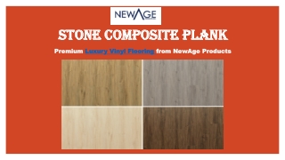 Stone composite plank