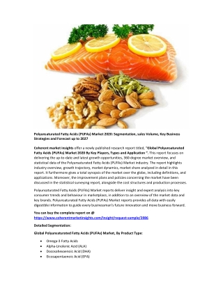 Polyunsaturated Fatty Acids (PUFAs) Market