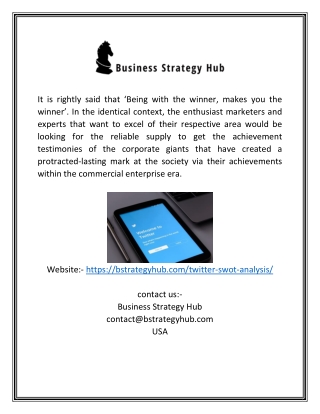 Twitter Swot Analysis | Bstrategyhub.com