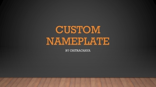 Custom Nameplate by ChitraChaya - Best Name Plates