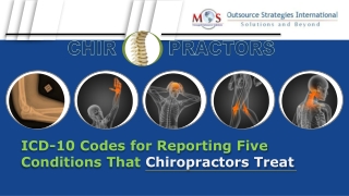 ICD-10 Codes for Reporting Five Conditions That Chiropractors Treat