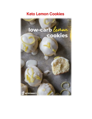 Keto Lemon Cookies