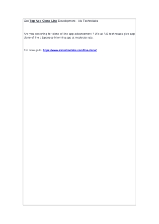 Get Top App Clone Line Development - Ais Technolabs